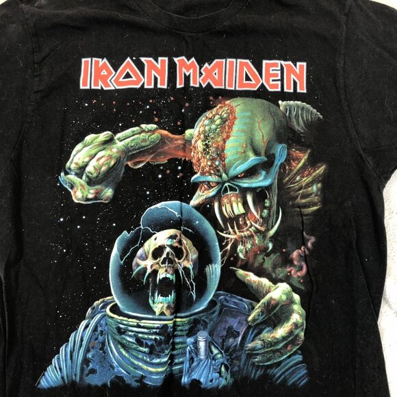 Iron Maiden "The Final Frontier" Graphic Black Tee Large Black - Picture 3 of 10